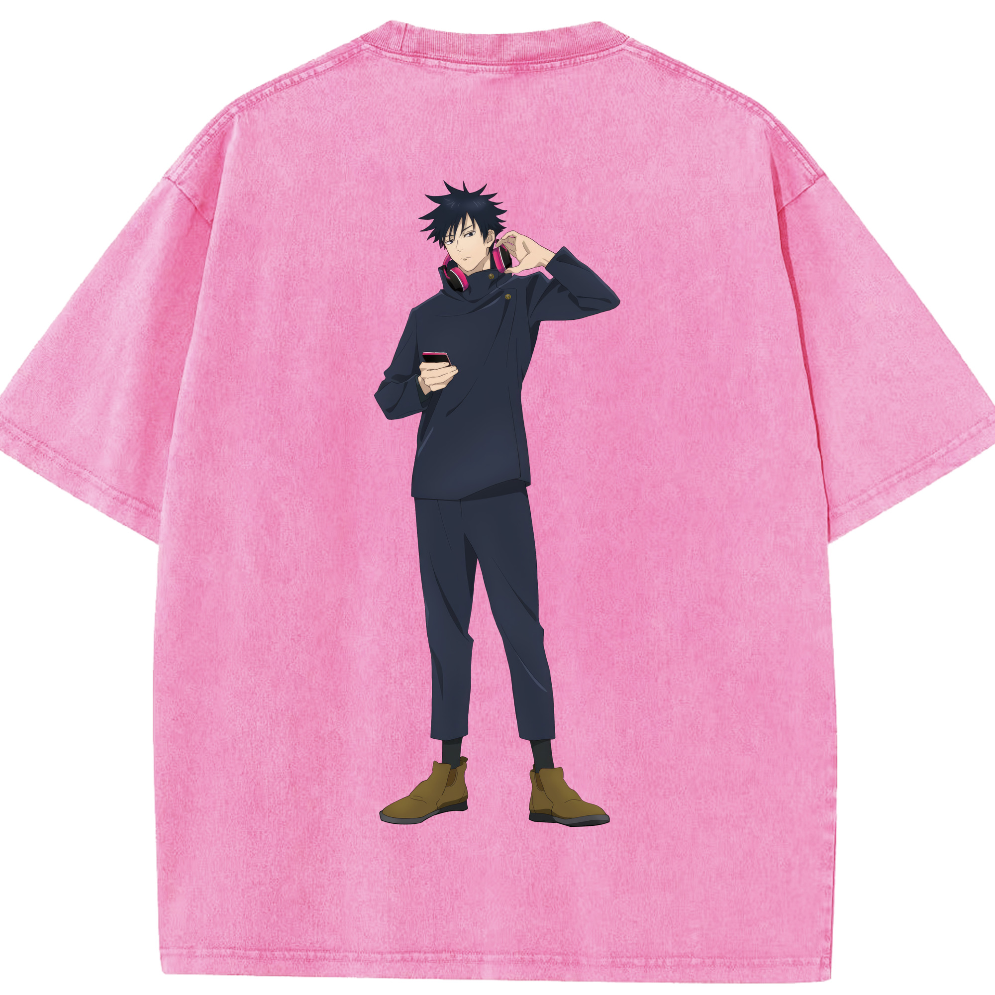 （画像用） 呪術廻戦 Jujutsu Kaisen 綿100% ヴィンテージ風 半袖Tシャツ（背面プリント）